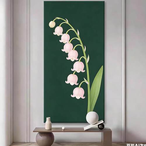 绿意翩跹现代简约客厅装饰画餐厅玄关电视沙发背景墙装饰画新款