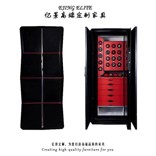 高端轻奢保险柜首饰柜别墅豪宅创意密码锁防盗定制带摇表器珠宝柜