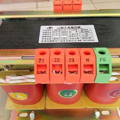 VOLTS200V 0.3KW AMP 12A三相干式变压器380V变三相24V SBK-300VA