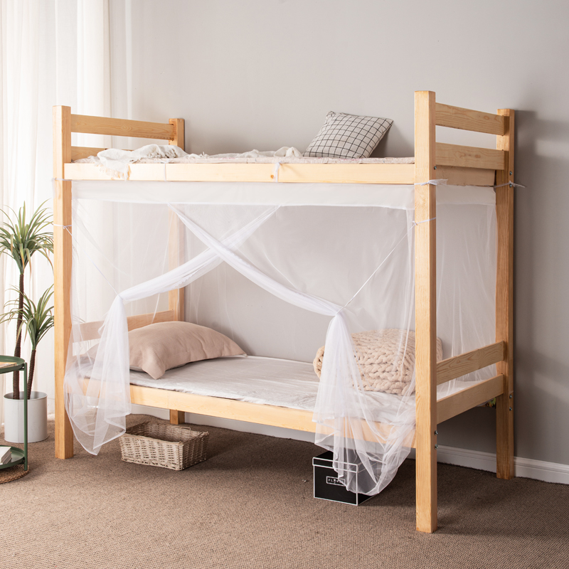 新款上下床铺f防尘顶蚊帐遮光学生宿舍1米2老式家用夏天卧室单人