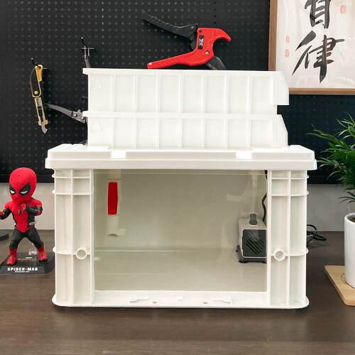 嘿匣子diy周转箱龟缸乌龟缸可视周转箱养龟专用饲养缸生态周转箱