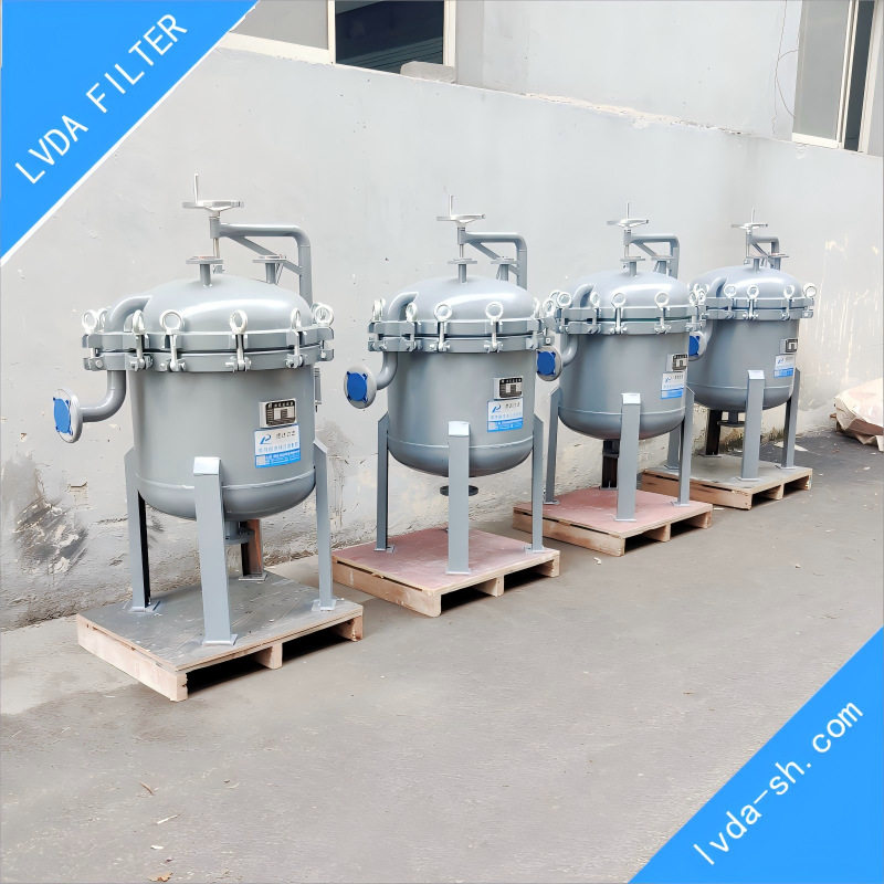 衬四氟大容量袋式过滤器 防腐压滤机 衬PO/PE/PTFE四氟单层压滤器