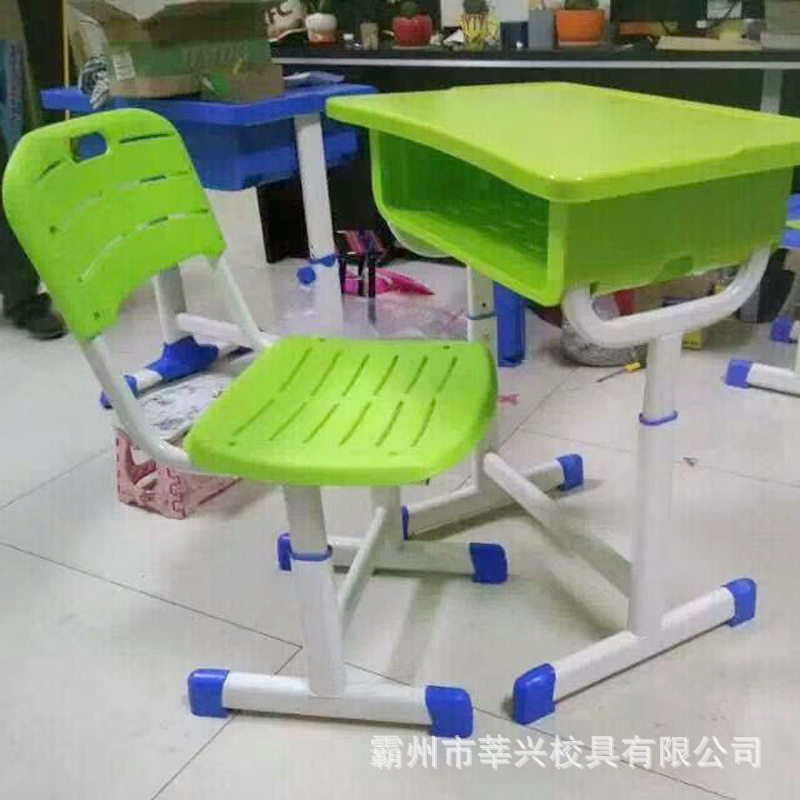 厂家 学生课桌椅 单人ABS塑料课桌椅  儿童学习升降桌椅
