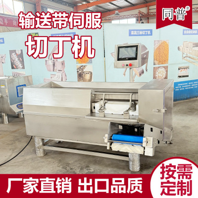 全自动冻肉切丁机 腊肉腊肠切丁机器 一次成型切肉粒机厂家定制