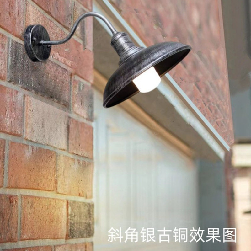 美式复古LOFT铁艺壁灯阳台过道