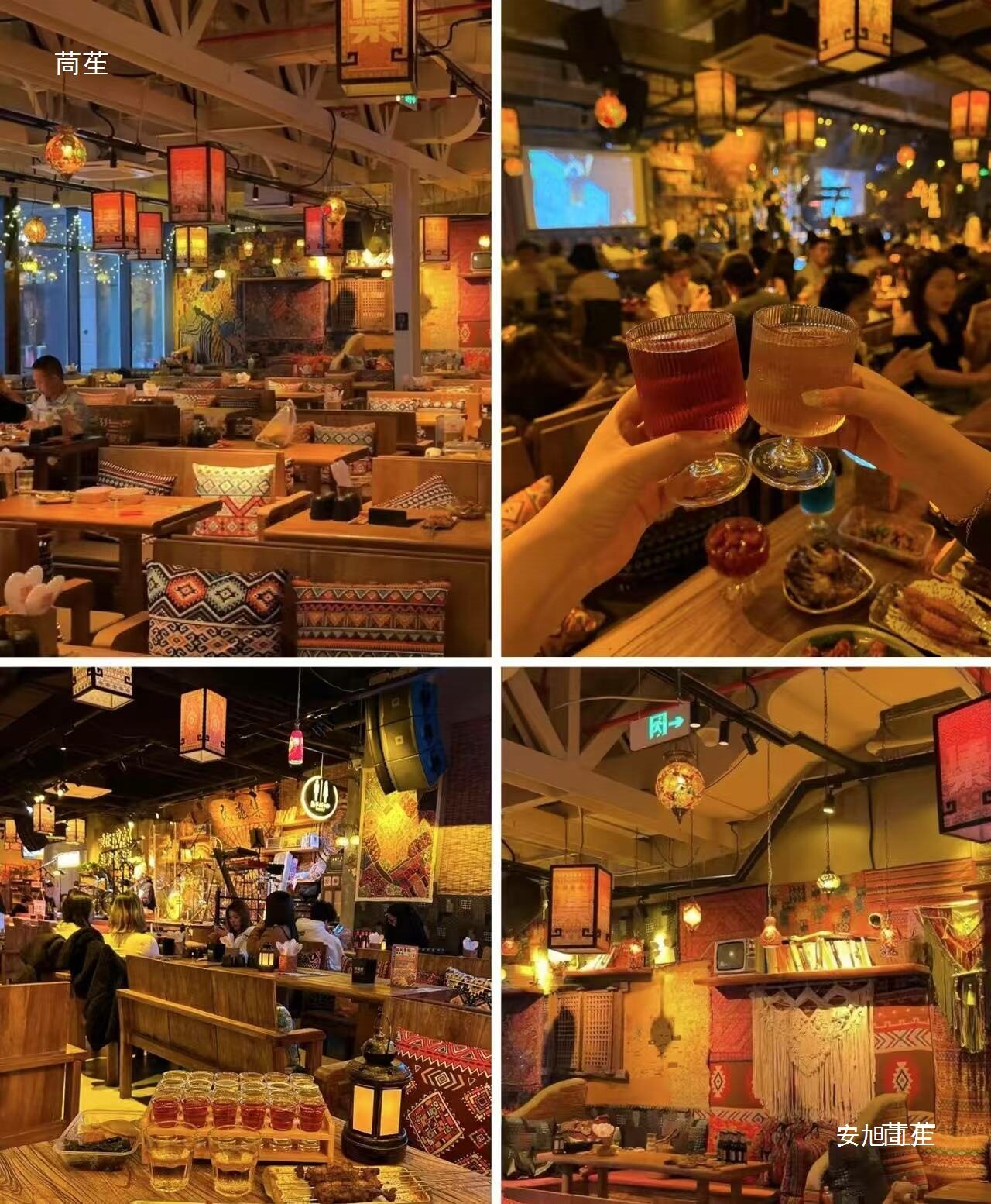 民谣小酒馆餐厅复古风吊灯烧烤店酒吧氛围灯笼民谣集吊顶中垒德株