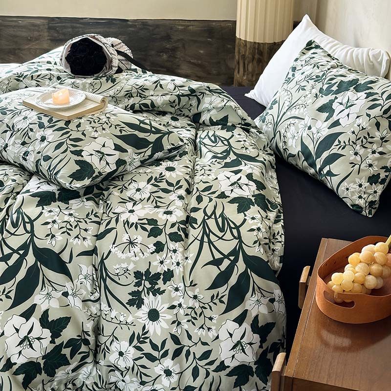 美式纯棉被套单件秋冬季100全棉被罩150x200x230单人宿舍加厚被单