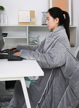 冬天多功能懒人被有袖子可穿玩手机保护套头抱枕衣服被子可盖冬季