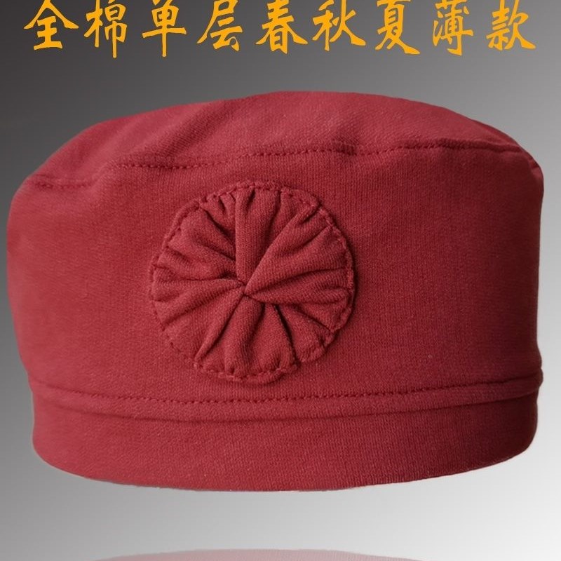 老太太夏季全棉单l帽薄款帽子奶奶妈妈春秋透气吸汗女睡觉防风寿
