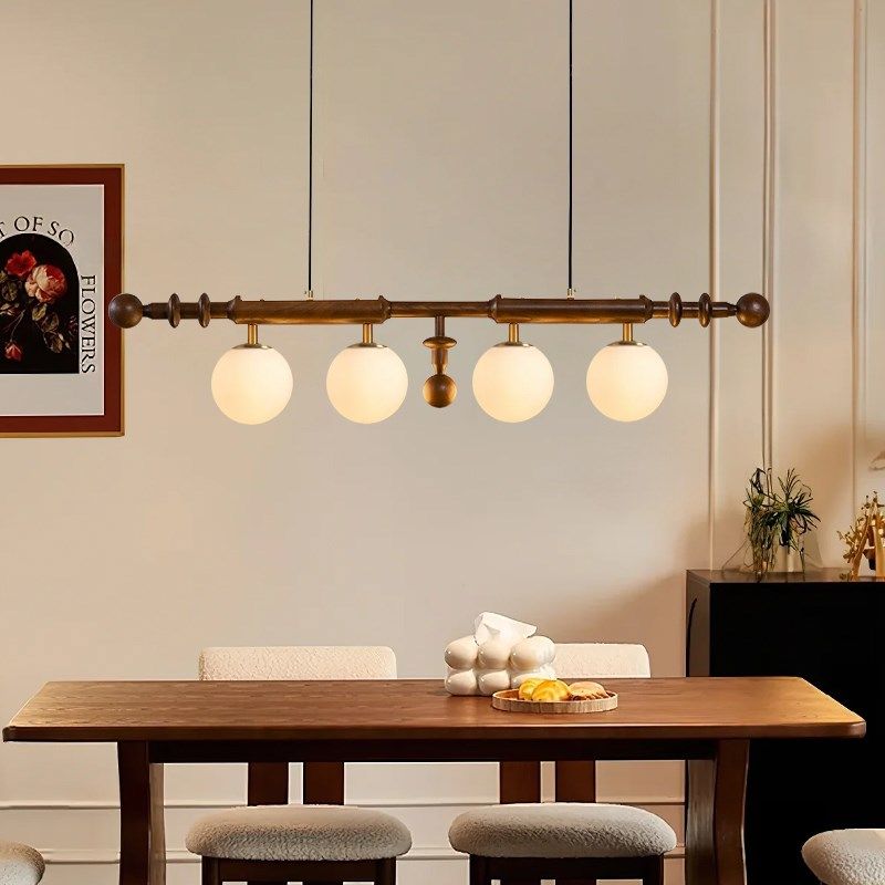 法式中古风餐厅吊灯侘寂风复古高级感岛台一字长条茶室魔豆吧台灯,家装灯饰光源,餐厅吊灯,淘宝优惠券,粉丝福利购,淘宝优惠卷