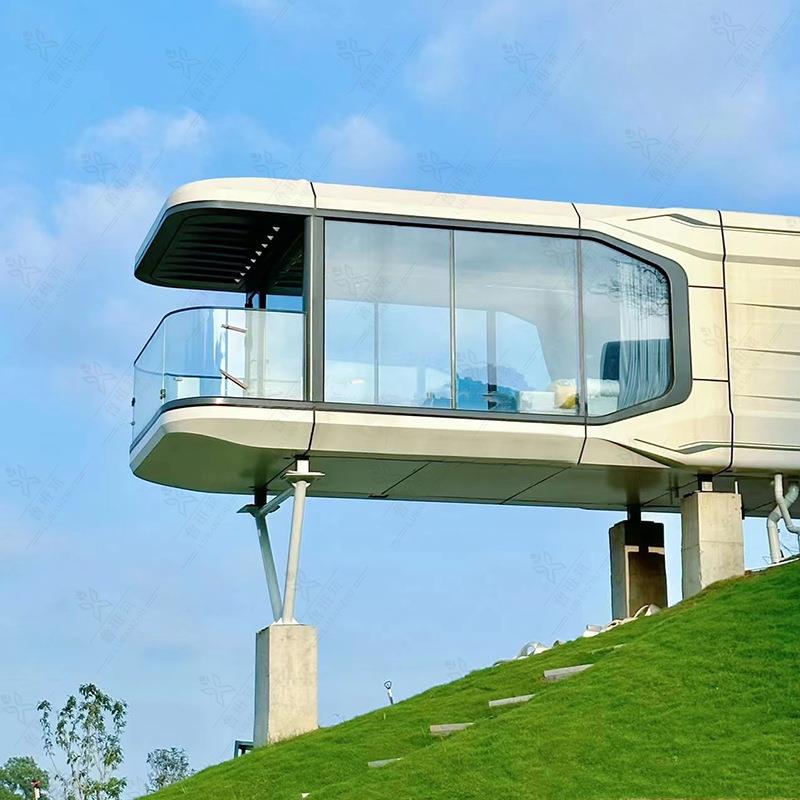 移动模块建房美观旅馆亲子民宿穹顶屋野外宿营房屋未来舱厂家