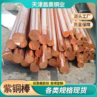 T2铜棒 8mm 14mm 16mm接地红铜棒现货价格 紫铜杆