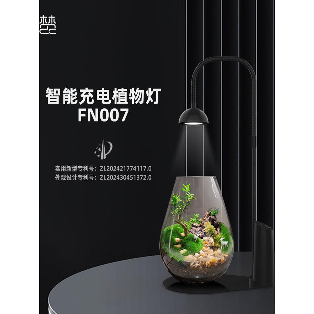 微景观专用充电款植物灯led全光谱智能苔藓灯生态瓶补光灯长续航图片