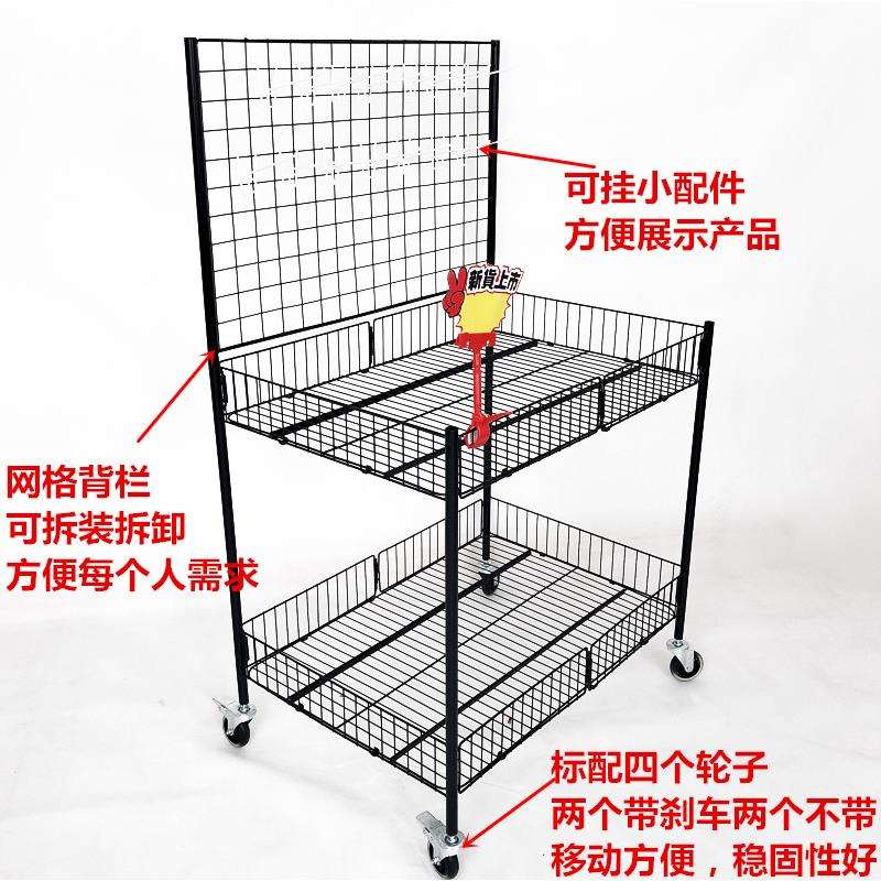 夜市地摊货架折叠小推车饰品展示架促销花车商超架子拍下立减现货