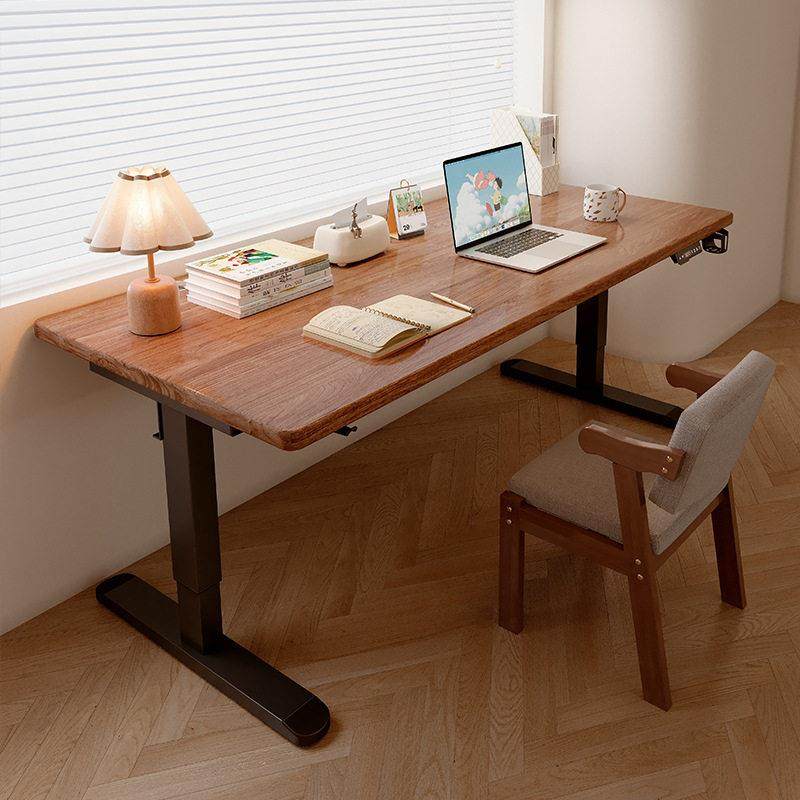 电动升降桌实木电脑桌升降桌电子运动桌家庭学生学习工作台办公室,商业/办公家具,办公电脑桌,淘宝优惠券,粉丝福利购,淘宝优惠卷