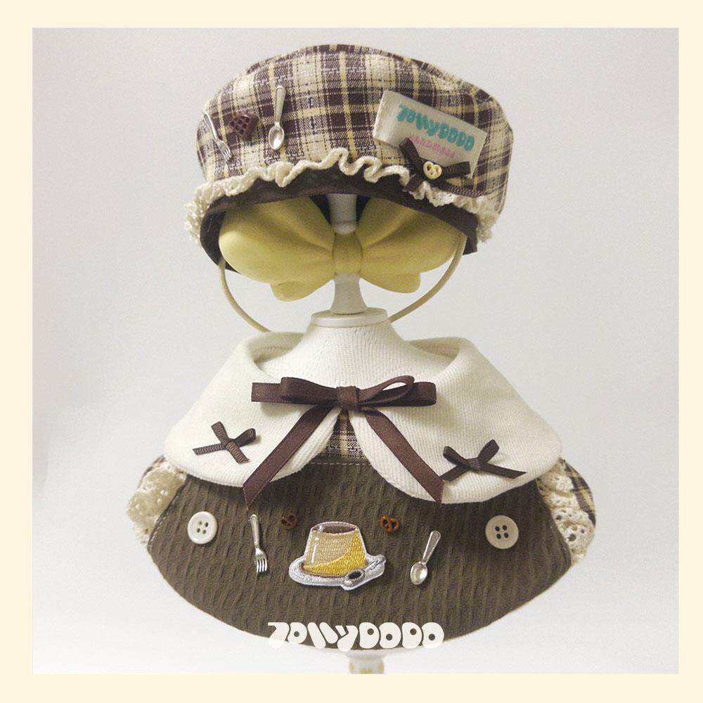 JollyDodo｜定制手作咖色大型犬小猫围脖小狗口水巾宠物围兜配饰