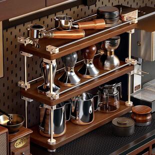 实木杯架咖啡置物架水杯茶杯架子置物架光轴餐桌面杯子置物架