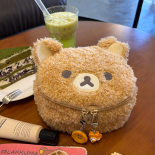 轻松熊化妆包女便携2025新款大容量旅游洗漱收纳包高颜值手提包