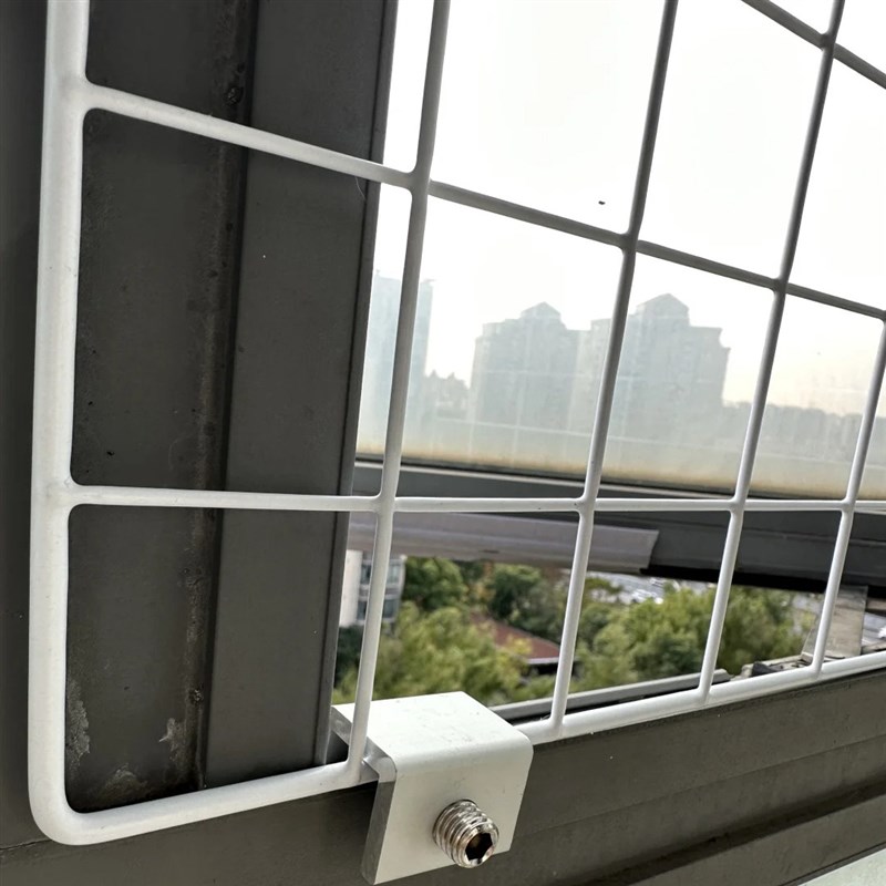 免打孔不伤墙挡猫门栏防猫跳楼扒跳窗防逃推拉Q门护栏通风室内封