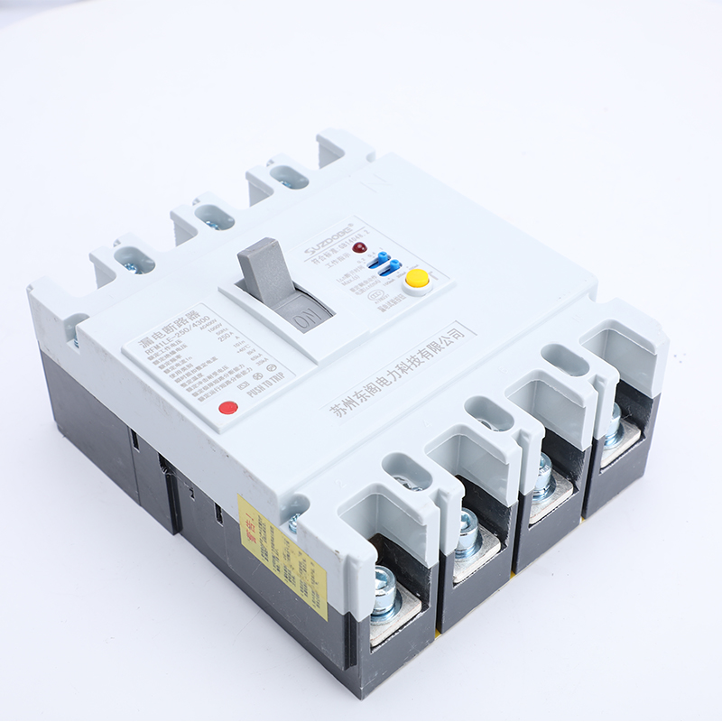 三相四线塑壳漏电保护器100A150A160EA250A带灯可调380V漏电断路