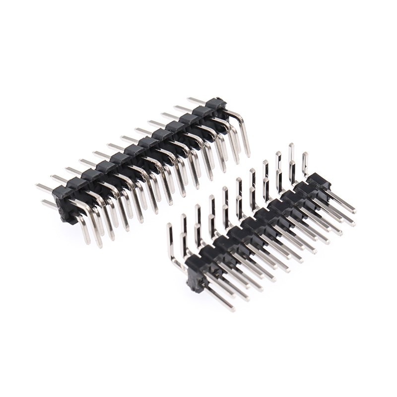 弯排针间距2.54mmk双排弯针90度弯脚连接器2x2p/3/4/5/6/10/20/40