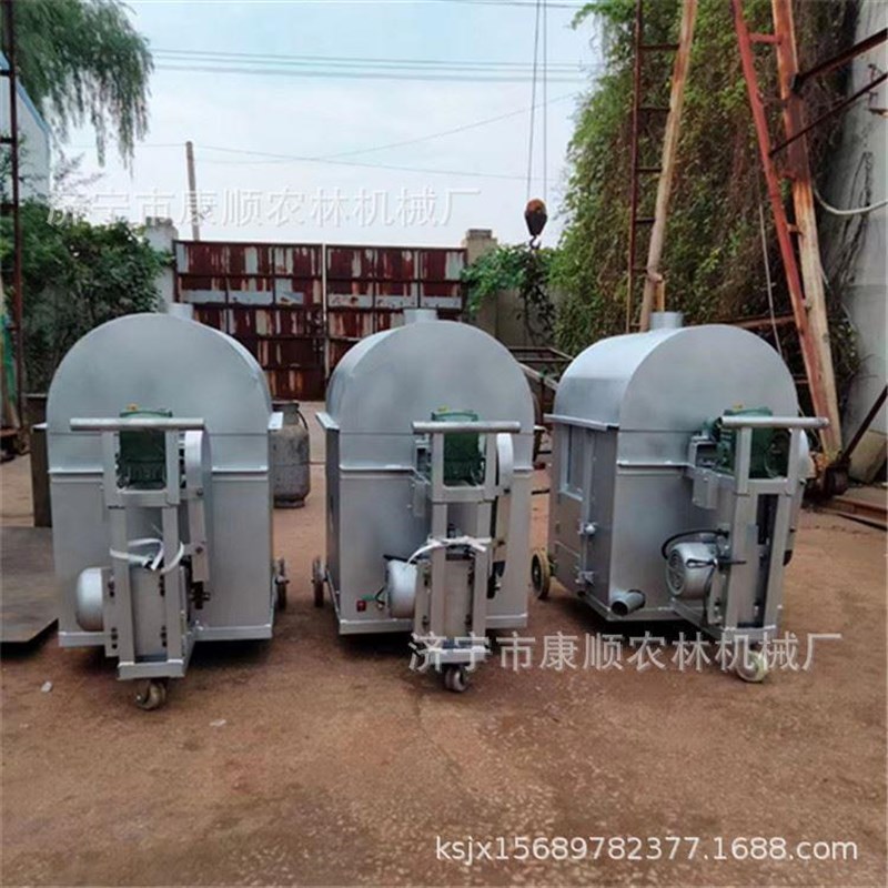 不锈钢电加热炒货机o 滚筒式自动翻转炒货机 煤炭柴火加热炒货机