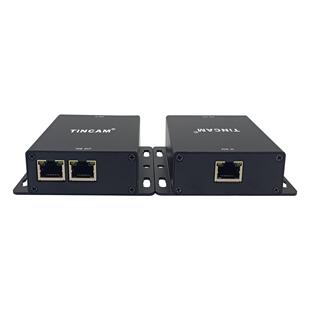 天博千兆1分2POE级联宝室内铝壳POE延长器POE供电网线集线器