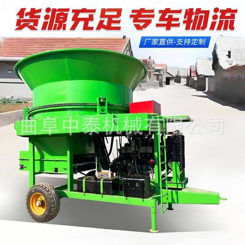 养殖草捆粉碎设备玉米秸秆切料粉糠机牧区用100型下出自动打碎机