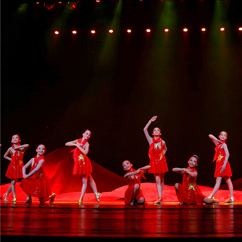 儿童舞蹈演出服我和我的祖国舞蹈服红领巾合唱服小学生红歌比赛服