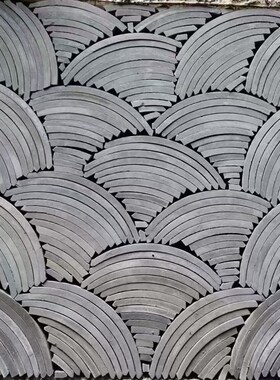 中式背景墙窗花片小青砖仿古镂空地立瓦装饰铺造型瓦条复古建流水