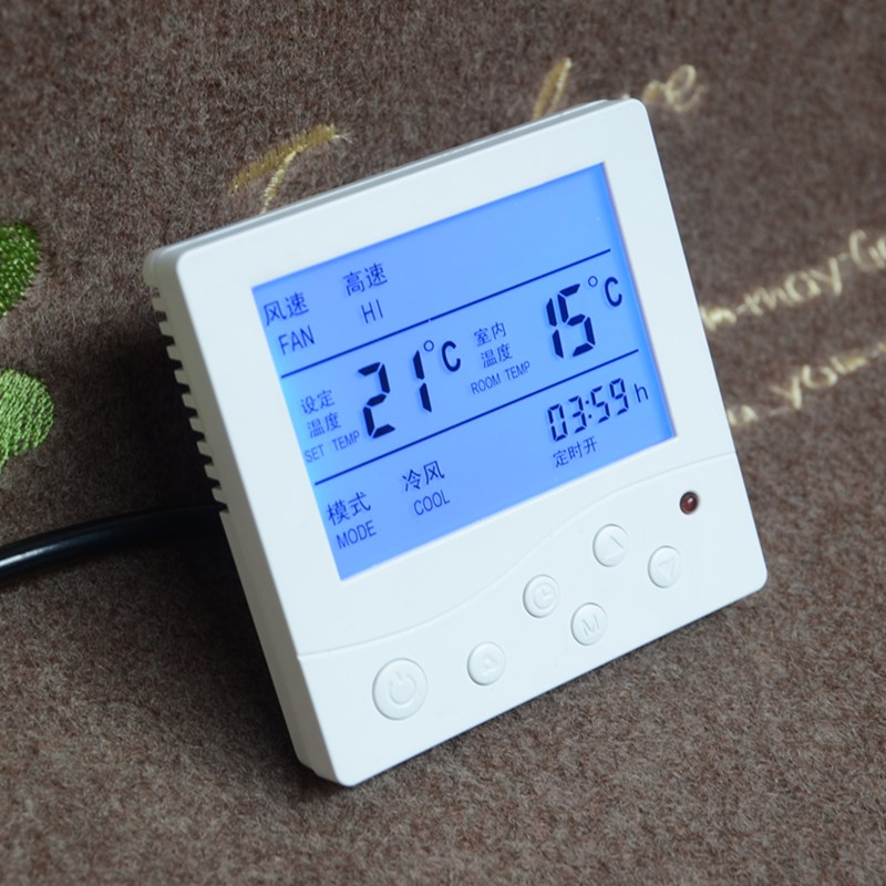 直销中央空调温控器水机线控器风A机盘管手操器三速开关面板通用