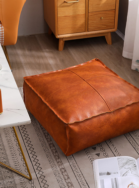 北欧坐垫地上蒲团客厅茶几垫子飘窗坐墩懒人榻榻米加厚垫客厅日式