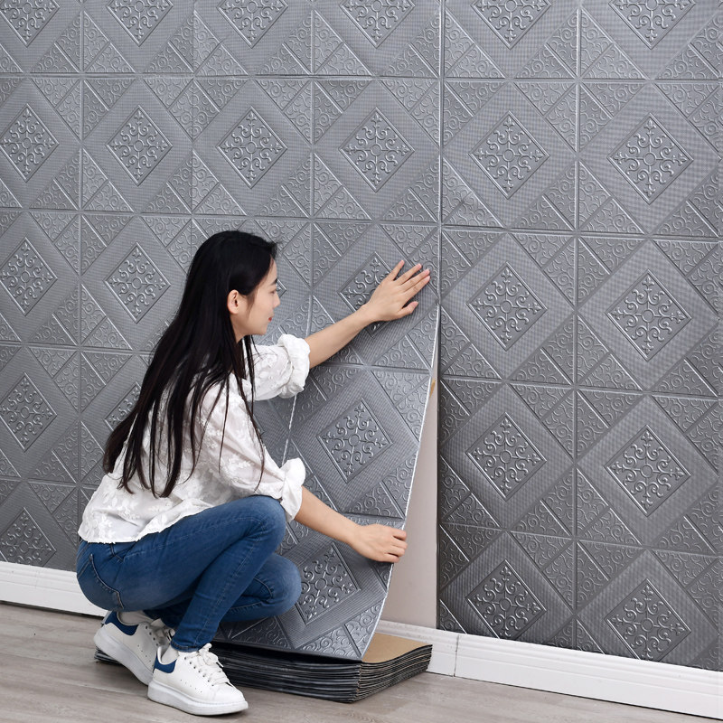 加厚墙纸自粘防水防潮3d立体墙贴卧室背景墙面装饰贴纸家用壁纸新,家居饰品,软装墙贴,淘宝优惠券,粉丝福利购,淘宝优惠卷