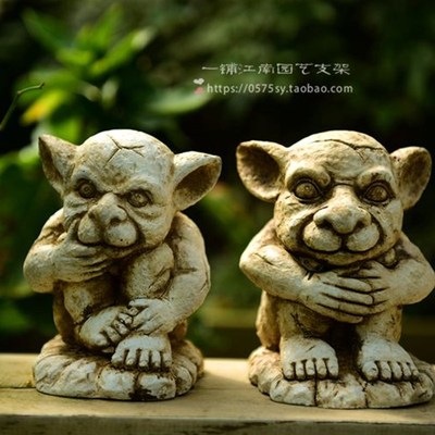 石像鬼 守护神园艺装饰户外花园露台阳台摆件