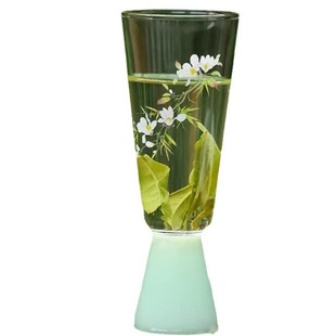 翠竹有茗品鉴杯j透明玻璃茶杯高硼硅玻璃杯主人杯中式高档品茗杯