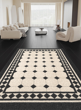 丝圈入户门地垫进门地毯法式简约客厅地板垫子家用大门口除尘脚垫