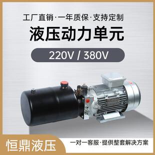 液压动力单元动力机电机电磁电动叉车尾板升降液压泵站220V380V