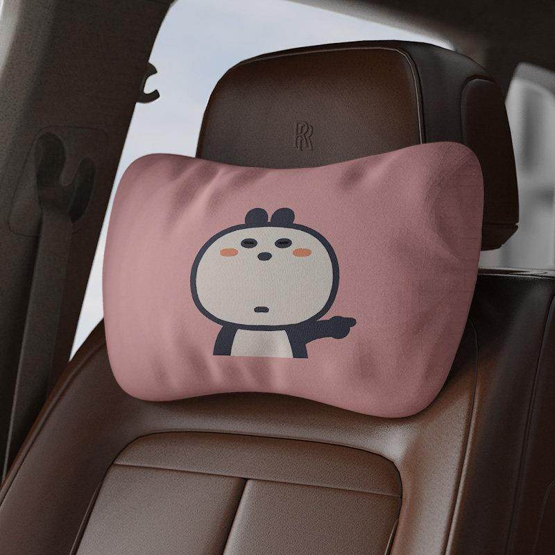 INKIx小蔻 可爱插画头像车枕车载头枕座椅绑带汽车护颈枕办公椅,居家布艺,午睡枕,淘宝优惠券,粉丝福利购,淘宝优惠卷