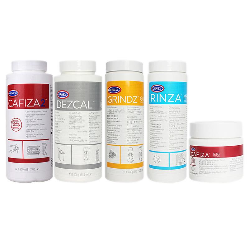美国原装URNEX咖啡机清洁粉冲煮头 磨豆机蒸汽棒药粉片除垢清洗剂