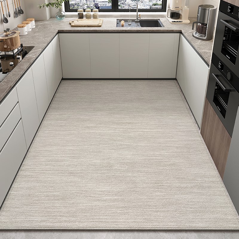 厨房地垫防滑防油可擦免洗耐脏门垫家用进门防水防油满铺地毯垫子