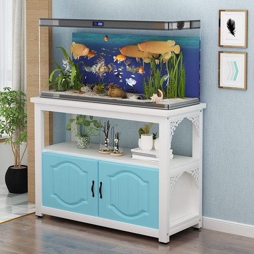 欧式实木底柜金属底架底座不锈钢草缸支架架子铁艺鱼缸水族箱定做