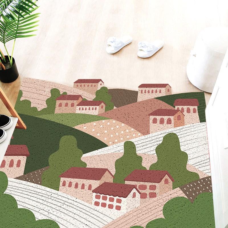 入户门地c垫除尘房门口家用防滑垫可裁剪pvc玄关踩脚垫耐磨耐爆款