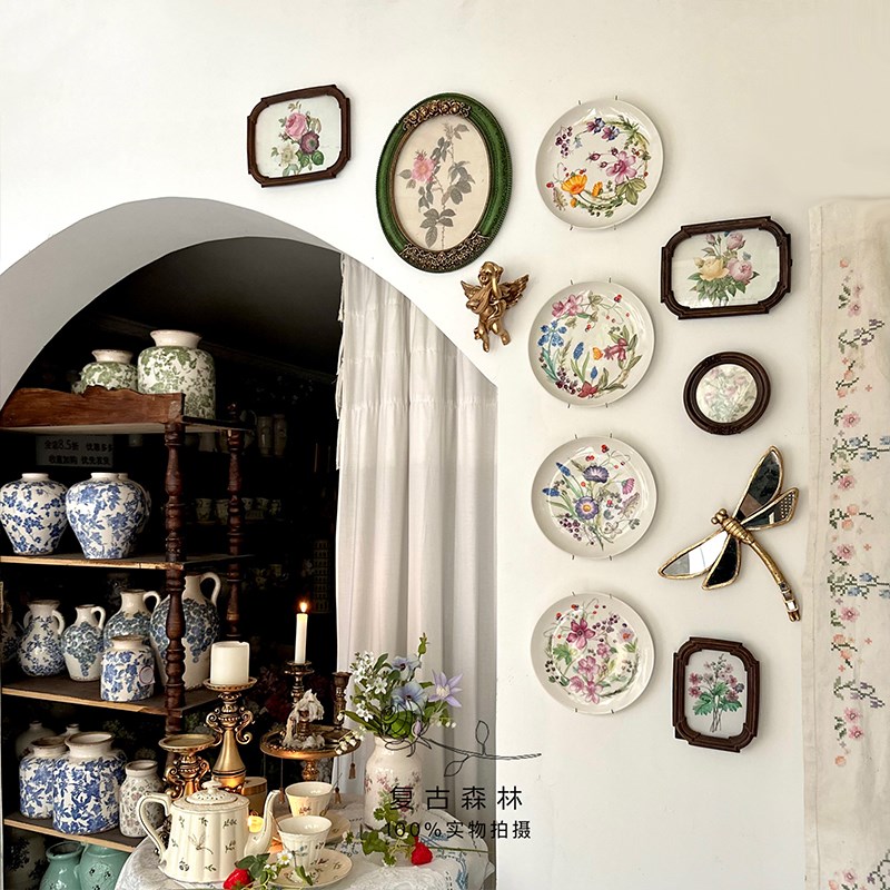 复古森林欧式新中式相框画框家居民宿墙面装饰文艺轻奢壁挂照片墙