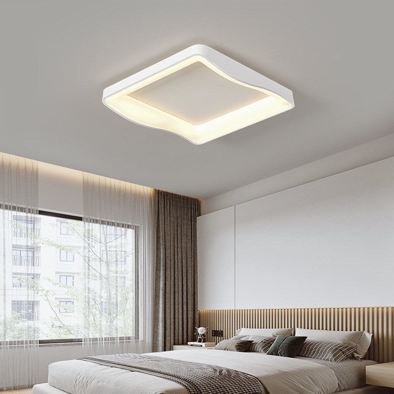 风扇客厅吸顶灯卧室灯现代简约奶油风主卧灯家用北欧房间中山灯具