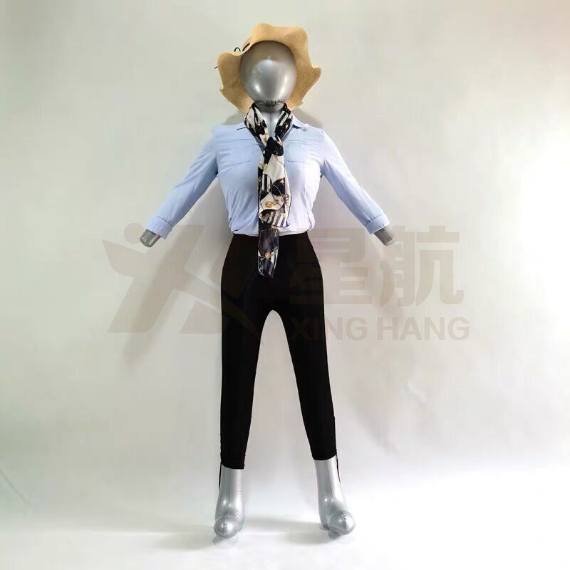 新款塑料充气模特男女全身下半身内裤模腿模服装悬挂道具展示架