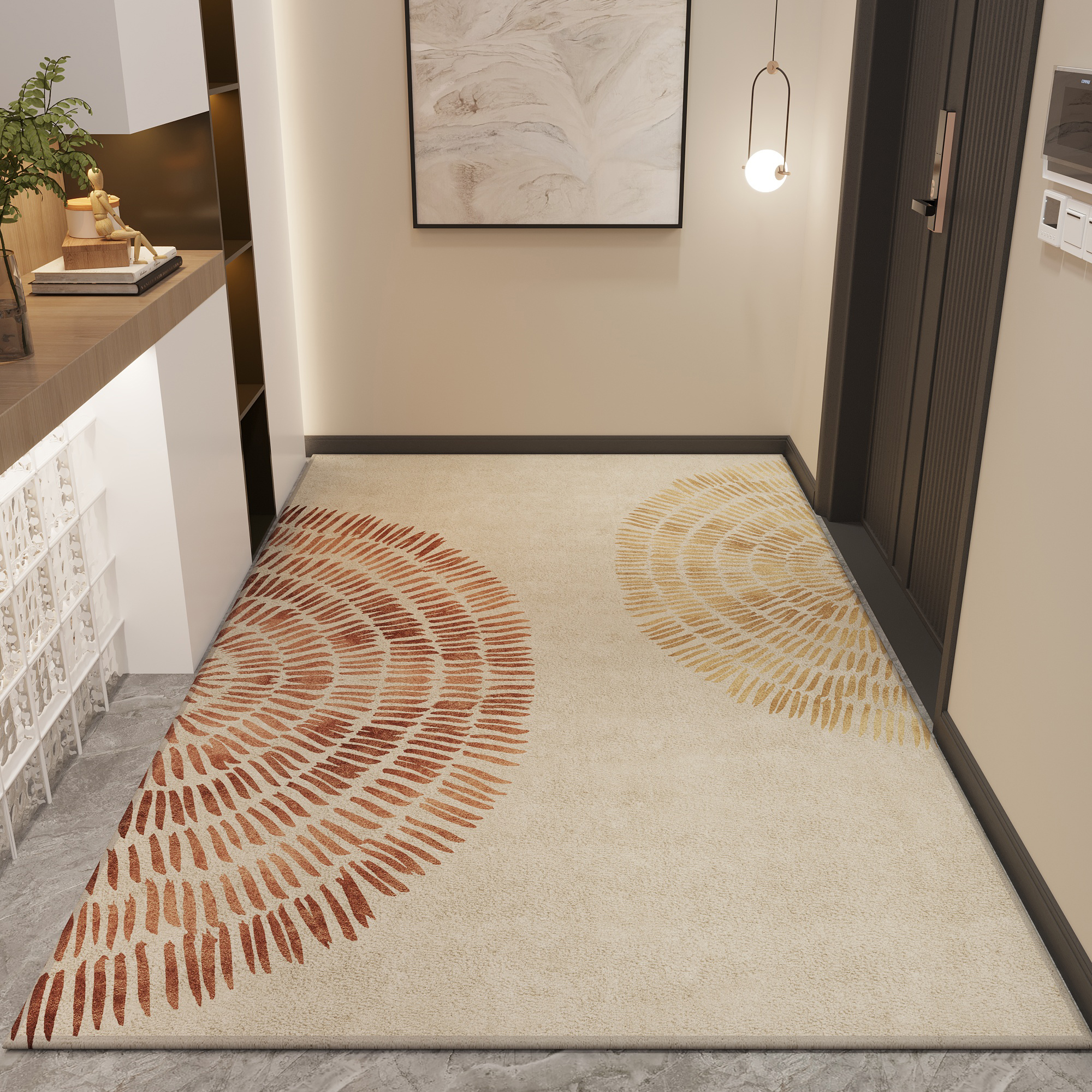 入户门垫地垫新款进门大门口防滑耐脏玄关地毯家用门外可裁剪脚垫