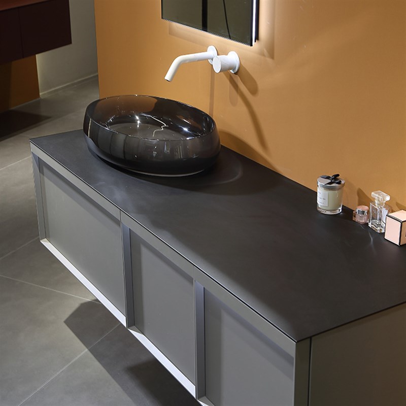 一体可丽耐浴室柜组合现代简约洗手洗脸盆柜智能卫生间洗漱台套装