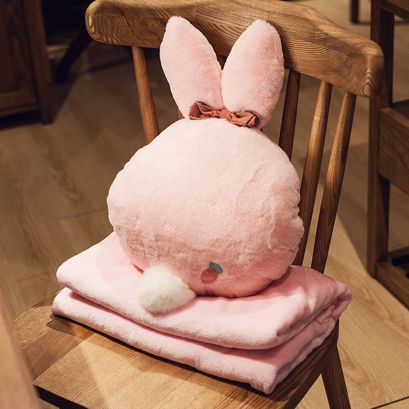 可爱抱枕被子两用多用睡觉午睡神器小毯子枕头Q办公室靠枕靠垫女