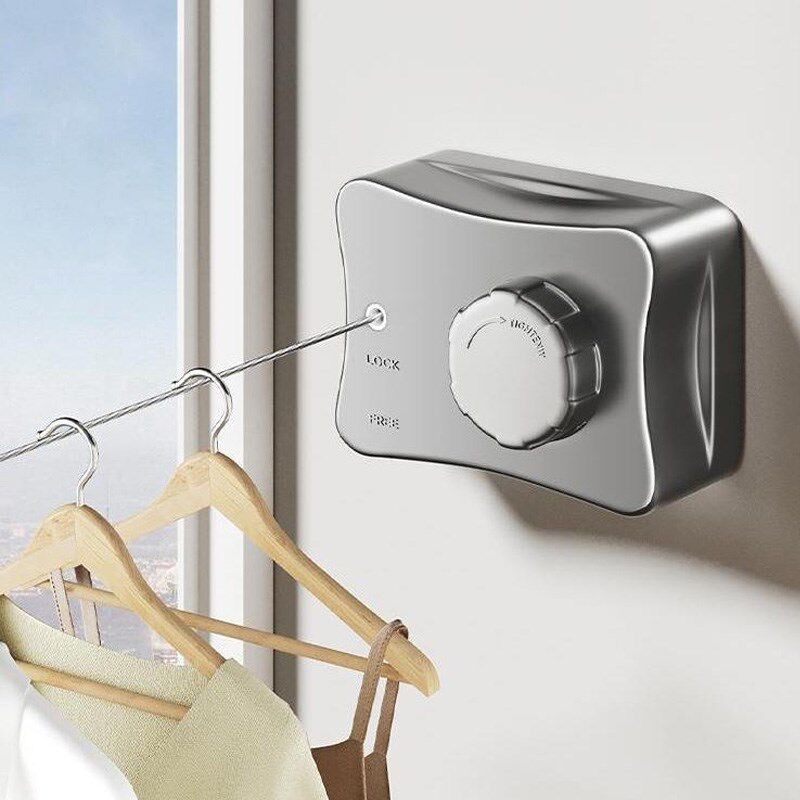 隐形晾衣绳室内免打孔收缩钢丝阳台卫生间浴室收缩挂衣绳晾衣神器,家装主材,伸缩晾衣架,淘宝优惠券,粉丝福利购,淘宝优惠卷