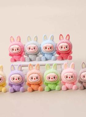 【下单立减50】实色植绒布布可爱迷你公仔潮玩模型摆件_WT